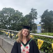 Studere i Aberystwyth, på den walisiske kysten