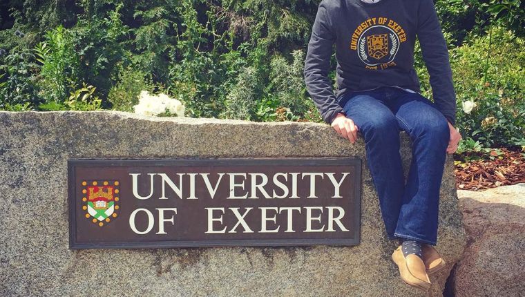 Studere ved University of Exeter i England